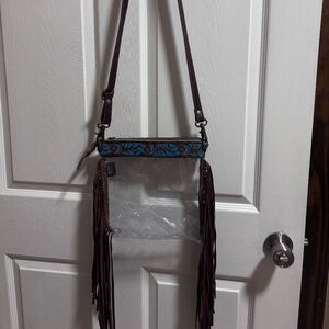 Myra Clear Fringe Concert Purse